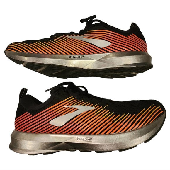 BROOKS Men's Levitate Black/Orange/Red Running Shoes SIZE 11.5 - Picture 1 of 16